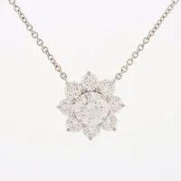サンフラワーネックレス HARRY WINSTON サンフラワーネックレス PT/D/4.7g 【431