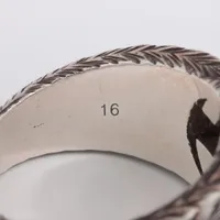 [美品]グッチ インターロッキングG アラベスク リング シルバー 15.5号 16号✨極美品 GUCCI インターロッキングG アラベスク シルバー