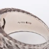 グッチ インターロッキングG アラベスク リング 16 925 12.5g