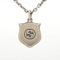 GUCCI キャットヘッド シルバー ネックレス グッチ ガーデン キャットヘッド 925 ネックレス シルバー AB