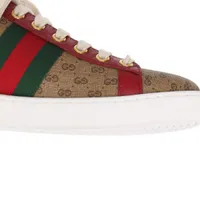GUCCI GGスプリーム エース Bee シェリーライン レザー スニーカー GUCCI GGスプリーム エース Bee シェリーライン レザー