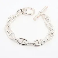 エルメス シェーヌダンクルPM ブレスレット 20コマ 925 43.8g