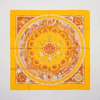 HERMES　スカーフ　カレ90　PER ASTRA AD ASTRA HERMES Silk Per Astra ad Astra Scarf 90 Black 82141