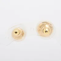 サンローランパリ ピアス(両耳用) GP×フェイクパール ゴールド