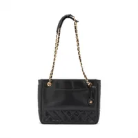 シャネル 0番台 ココマーク マトラッセ ラムスキン チェーン トートバッグ