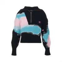 シャネル P59 シルク×ウール×カシミヤ ニット 36 レディース