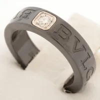【新品同様】ブルガリ　ビーゼロワン　エッセンシャル　バンド　リング　Pt950 BVLGARI - 【新品同様】ブルガリ ビーゼロワン エッセンシャル