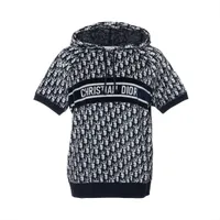 Christian Dior 半袖ホワイトパーカー Dior ディオール パーカー メンズ XS ホワイト オブリーク
