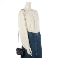 シャネル チェーンウォレット ベロア キラキラボール シャネル チェーンウォレット レディース ブラック CHANEL