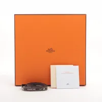 エルメス ガダルキヴィール ペアプレート 陶器 ボルドー 底印「鹿 