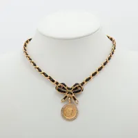 シャネル エッフェル塔モチーフ 05C ネックレス GP×レジン