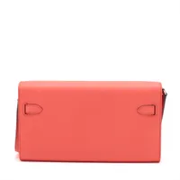 【エルメス】HERMES ケリーウォレット ローズパープル/ゴールド金具 エルメス ケリーウォレット トゥーゴー ヴォーエプソン ローズ