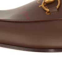 グッチ ホースビット レザー ローファー UK6 メンズ ブラウン