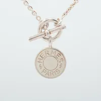 alemel※平日のみ様 エクリュ38 エルメス セリエ ネックレス 925 11.1g シルバー A3647836｜中古