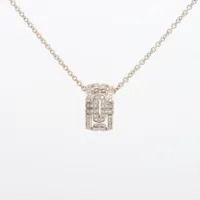 ブルガリ パレンテシ ダイヤ ネックレス 750(WG) 12.2g A3183259｜中古