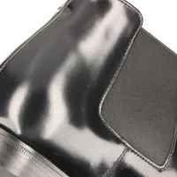 PRADA プラダ　レザー　サイドゴアブーツ　7 ブラック　スクウェアトゥ PRADA プラダ モノリス スクエアトゥ サイドゴアブーツ