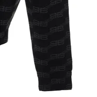 BALENCIAGA - BALENCIAGA バレンシアガ コットン×ウール ニットセーター ブラック×グレー 733861 733861 BALENCIAGA(バレンシアガ) サイズ:S コットン×ウール ニット