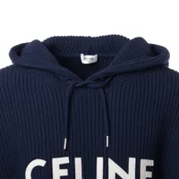 CELINE セリーヌ パーカー スウェット ショートジャケット ネイビー XS CELINE セリーヌ パーカー ジップアップ ネイビー トリオンフ