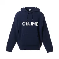 VINTAGE●CELINE●ウール パーカー XS メンズ ネイビー ウール ネイビー（紺）系 CELINE(セリーヌ) トップス(メンズ