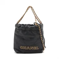 ブラック カーフスキン CCロゴ サーフ ショルダーバッグ 楽天市場】CHANEL シャネル ショルダーバッグ 22 ミニ