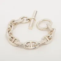 まなやん エルメス シェーヌダンクルTGM 11コマ エルメス シェーヌダンクルTGM ブレスレット 11コマ 925 104.3g