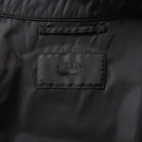 Prada Triangle logo 21 years Nylon Jacket L Men's Black
