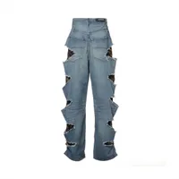 バレンシアガ 21AW コットン×ポリエステル デニムパンツ XS メンズ