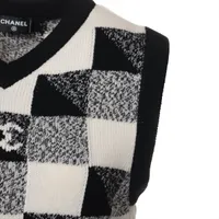 【シャネル CHANEL】97A ココマーク ニットベスト カシミヤ100% YZ066068.JPG