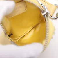 【PRADA】イエロー クリスタルショルダーバッグ/送料込 プラダ クリスタル サテン×ラインストーン 2WAYショルダーバッグ