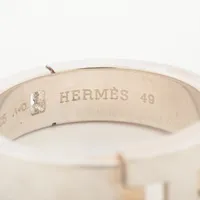 エルメス　ヘラクレスリング HERMES エルメス ヘラクレス ダイヤモンドリング 18金WG 7号