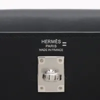 エルメス ケリー25タッチ ヴォースイフト×リザード ブラック シルバー