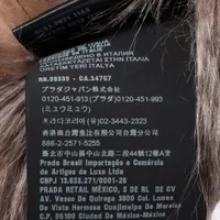 プラダ　ナイロンコート　ビジュー　装飾　ネイビー　フード　ドローコード　36 プラダ ナイロンコート ビジュー 装飾 ネイビー フード ドロー