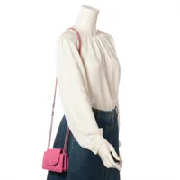 シャネル ミニマトラッセ ラムスキン チェーンウォレット ピンク