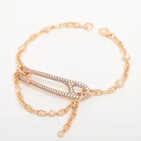 エルメス シェーヌダンクル パンク ダイヤ ブレスレット 750(PG) 11.7g