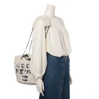 シャネル COCO NEIGE 2way ショルダーバッグ シャネル ココネージュ シアリング 2WAYショルダーバッグ