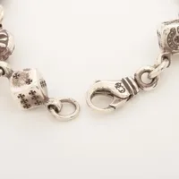 シルバー925 ダイス クロスボール チェーン ブレスレット 【希少品】 SILVER 925ボールチェーンブレスレット 26389 | UNOAERRE