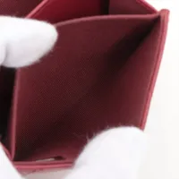 シャネル 2.55 ラムスキン コンパクトウォレット レッド