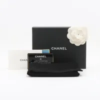 【CHANEL】 2.55 ラムスキン コンパクトウォレット シャネル Vステッチ ラムスキン コンパクトウォレット ブラック