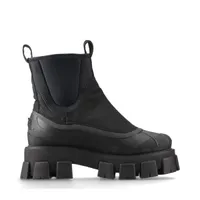 プラダ Re Nylon リ ナイロン ファブリック×ラバー ブーツ 6 1/2