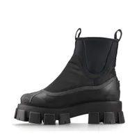 プラダ Re Nylon リ ナイロン ファブリック×ラバー ブーツ 6 1/2