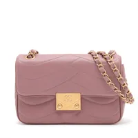 レア！【CHANEL】ツイード ハンドル チェーン フラップ 銀ロゴ CHANEL シャネル ネックレス ABE114 B17803 メタル チェーン