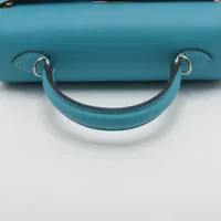 エルメス ケリーピクニックミニ スイフト×柳 ブルーノール シルバー 