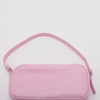 クレージュ ロゴ レザー ハンドバッグ ピンク A3271874｜中古