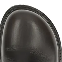 美品 MANA ブラックレザー サイドゴアブーティ 37 美品 MANA ブラック