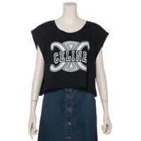 【★国内発送★】CELINE トリオンフ Tシャツ トリオンフ ルーズTシャツ / コットンジャージー - ブラック