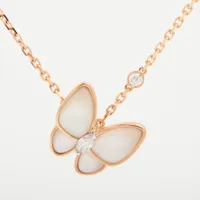 すぐ届く【VAN CREEF＆ARPELS】パピヨン シェル ネックレス Van Cleef & Arpels ヴァンクリーフ＆アーペル ラッキー