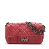 激レア　シャネル　マトラッセショルダーバッグ　パーティーbag　正規品本物 CHANEL シャネル マトラッセ ショルダーバッグ レザー オレンジ