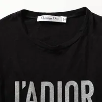 クリスチャンディオール　リネン　Tシャツ　ブラック　XS クリスチャンディオール リネン Tシャツ ブラック XS