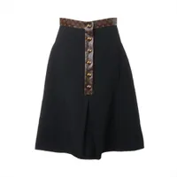 ジバンシィ モノグラムウールミニスカート ブラック Givenchy: ブラック ウール ミニスカート | SSENSE 日本