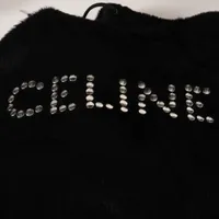 セリーヌ CELINE パーカー ウール×アルパカ  2Y988925R スタッズ ブラック セリーヌ ウール×アルパカ パーカー M メンズ ブラック